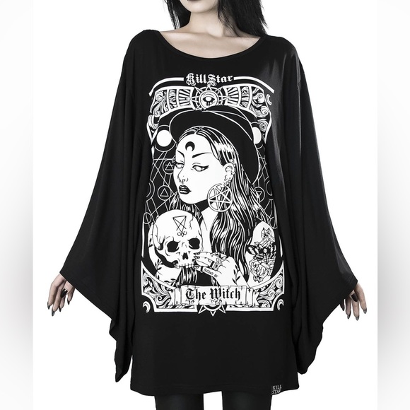 Killstar The Witch Kimono Tunic Dress - Picture 1 of 5